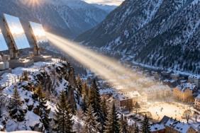 Norveç'in Rjukan Kasabasında Kış Karanlığına Karşı Güneş Takip Sistemli Aynalar Kullanılıyor