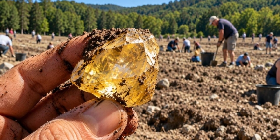 Arkansas Crater of Diamonds Parkında 40 Karatı Aşan Değerli Taşlar Bulundu